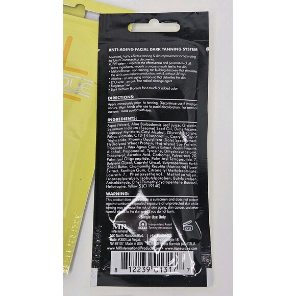 Mr International Tanique Anti-Aging Tanning Packets Lot of 8 - Picture 3 of 3